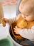Set of 2 Silicone Bibs brown 
