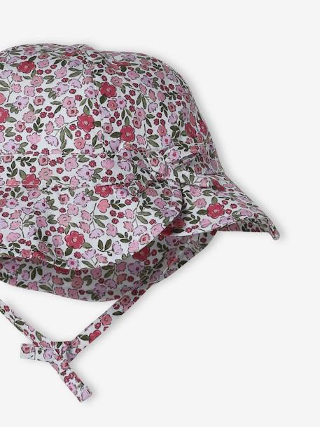 Printed Hat for Baby Girls printed pink 