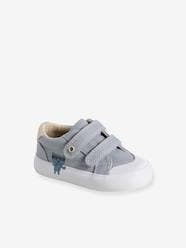 Shoes-Baby Footwear-Baby Boy Walking-Trainers-Fabric Trainers with Hook-&-Loop Straps