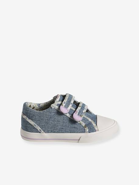 Touch-Fastening Trainers for Girls, Designed for Autonomy denim blue+Light Pink/Print+pale blue+printed pink+YELLOW MEDIUM ALL OVER PRINTED 