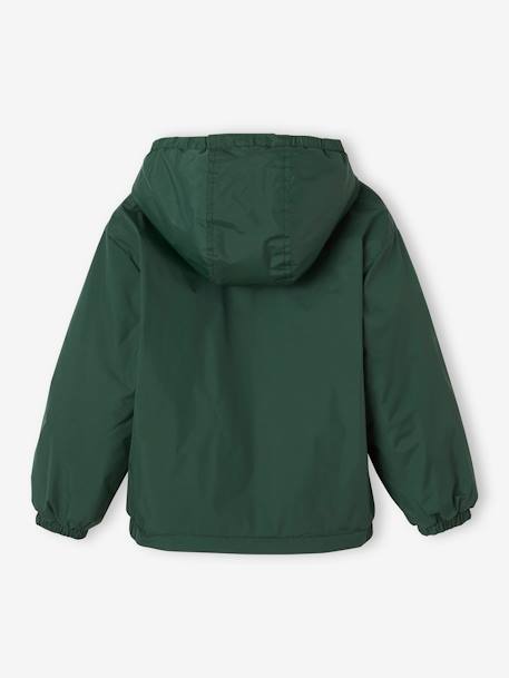Windcheater with Sherpa-Lined Hood for Boys khaki 