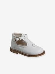 -Leather T-Strap Shoes for Babies