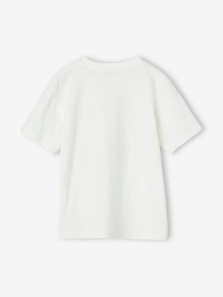 T-Shirt with Scooter Motif for Boys white 
