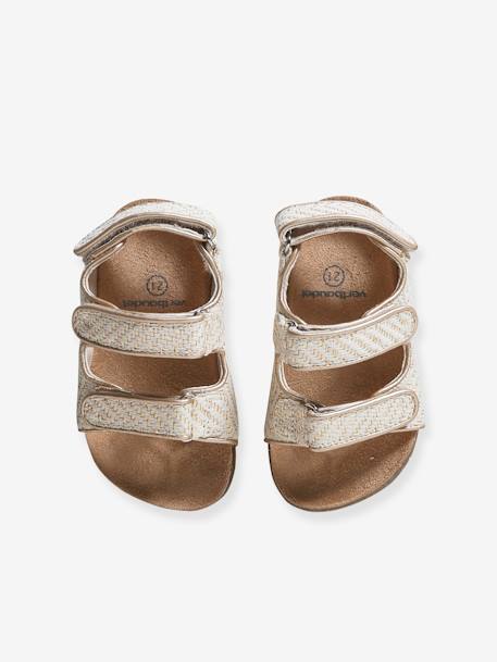 Hook-&-Loop Sandals for Babies gold 