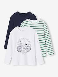 Boys-Tops-T-Shirts-Pack of 3 Assorted Long Sleeve Tops for Boys