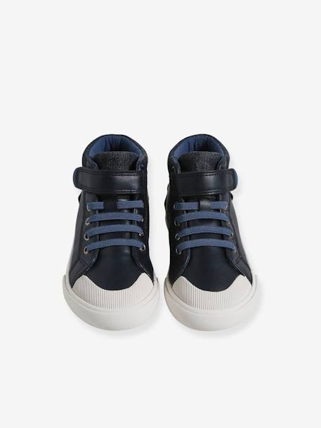 High-Top Trainers for Children, Designed for Autonomy navy blue 
