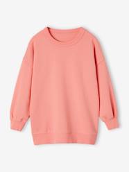 Long Sweatshirt with Large Motif on the Back, for Girls