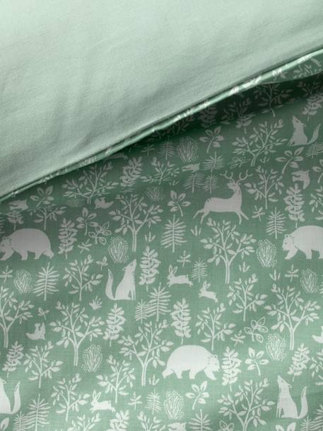 Duvet Cover for Babies, In the Woods sage green 