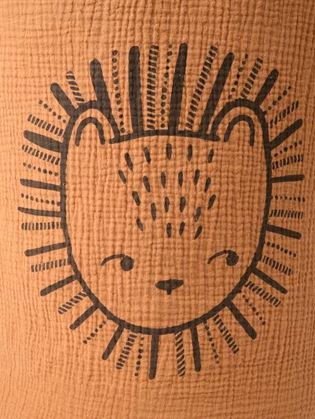 Tiger Basket in Cotton Gauze, Ethnic cinnamon 