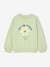 Sweatshirt with Fancy Details for Girls almond green+ecru 