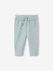 Baby-Trousers & Jeans-Cotton Gauze Trousers for Babies
