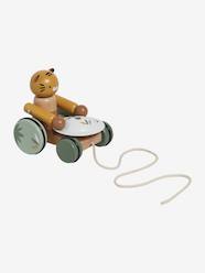 Toys-Baby & Pre-School Toys-Musical Toys-Pull-Along Musical Tiger in FSC® Wood - Tanzania