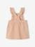 Dungaree Dress with Frilly Straps for Babies rose 