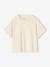 T-Shirt + Dungarees Combo in Fleece, for Girls caramel 