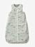 Sleeveless Baby Sleeping Bag with Middle Opening, In the Woods old rose+printed green 
