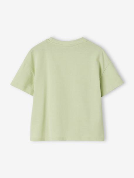 Plain Basics T-Shirt for Girls almond green+sweet pink+turquoise 
