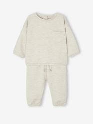 Sweatshirt & Harem-Style Trousers Fleece Combo for Babies
