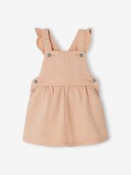 -Dungaree Dress with Frilly Straps for Babies