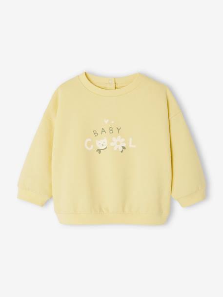 Basics Fleece Sweatshirt for Babies blush+pale yellow 