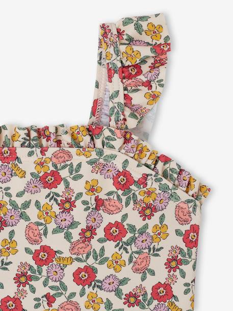 Floral Swimsuit for Baby Girls rose 
