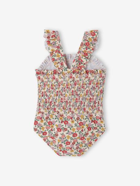 Floral Swimsuit for Baby Girls rose 