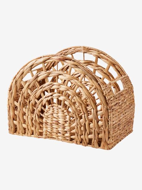 Rainbow Storage Basket in Water Hyacinth wood 