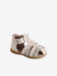 -Leather Sandals for Baby Girls, Designed for First Steps