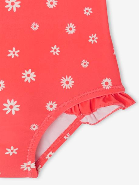 Swimsuit with Floral Print, for Baby Girls fuchsia 
