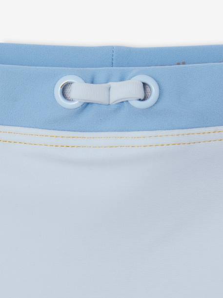 UV Protection Swimwear Combo: T-Shirt + Boxers + Bucket Hat for Baby Boys ocean blue 