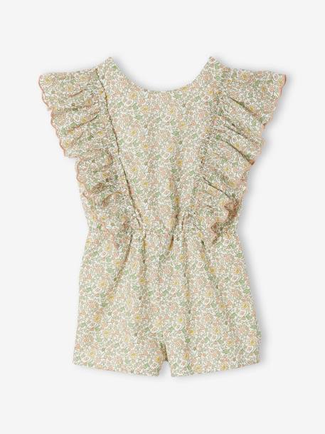 Occasion Wear Playsuit with Ruffles for Girls vanilla 