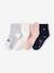 Pack of 4 Pairs of Cat & Hearts Socks for Girls rose 