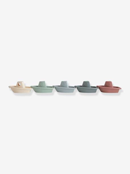 Bath Time Toys - 5 Stackable Boats - MUSHIE multicoloured 