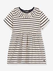 -Striped Dress for Babies by PETIT BATEAU