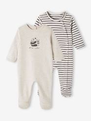 Baby-Pyjamas-Pack of 2 Interlock Sleepsuits for Babies