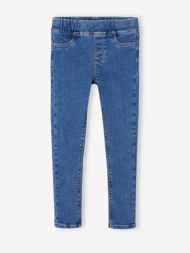 Basics Denim Treggings for Girls - denim blue, Girls | Vertbaudet