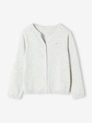 Girls-Cardigans, Jumpers & Sweatshirts-Fine Knit Basics Cardigan for Girls