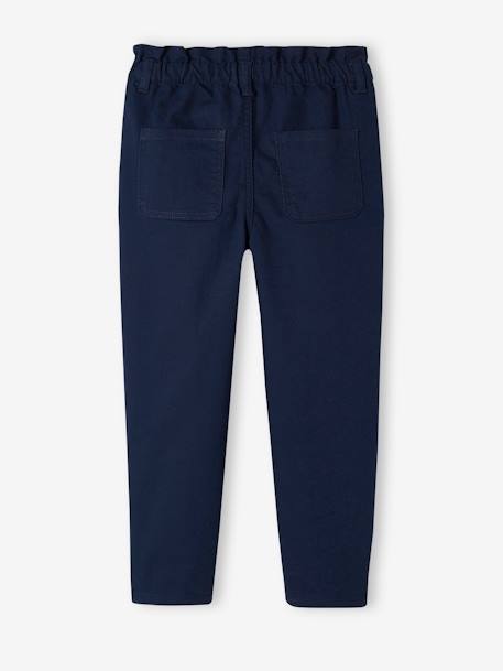 Indestructible Paperbag Trousers for Girls navy blue 