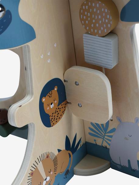 4 Season Activity Tree in FSC®100% Wood green+YELLOW MEDIUM SOLID WTH DESIGN 