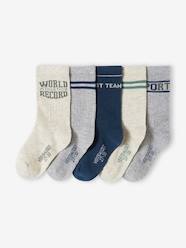 -Pack of 5 Pairs of Sports Socks for Boys