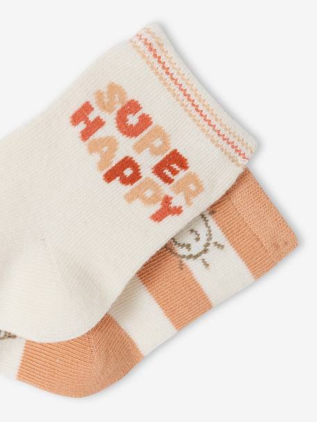 Pack of 2 Pairs of Socks for Baby Boys ecru 