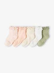 Pack of 5 Pairs of Socks for Baby Girls