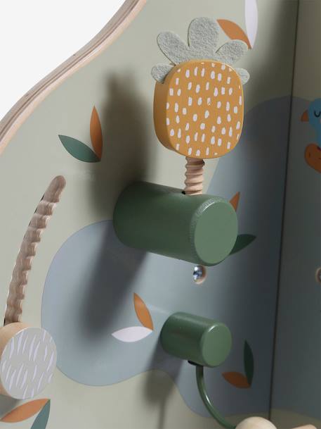 4 Season Activity Tree in FSC®100% Wood green+YELLOW MEDIUM SOLID WTH DESIGN 
