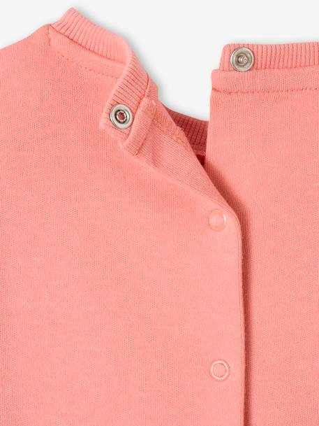 Sweatshirt & Harem-Style Trousers Fleece Combo for Babies blush+marl beige 