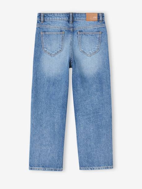 WIDE Hip, Straight Leg MorphologiK Jeans for Girls bleached denim+stone 