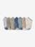 Pack of 7 pairs of Trainer Socks for Boys grey blue 
