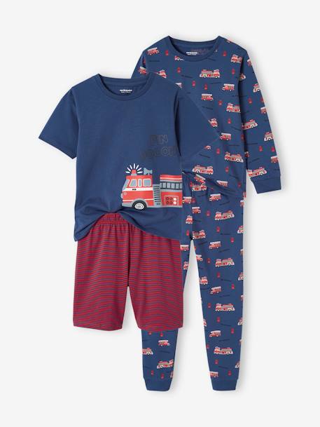 Firefighters Pyjamas + Short Pyjamas for Boys ocean blue 