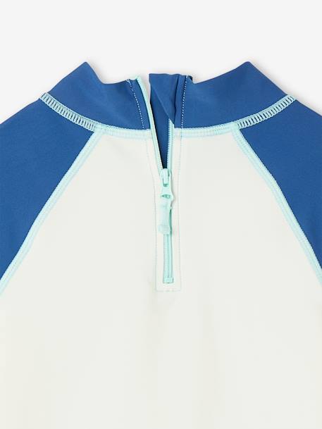 UV Protection Swim T-Shirt + Shorts Combo for Boys blue 