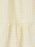 Gingham Skirt with Ruffle for Girls pale yellow 