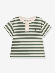 Baby-T-shirts & Roll Neck T-Shirts-T-Shirts-Striped T-Shirt in Jersey Knit, by PETIT BATEAU