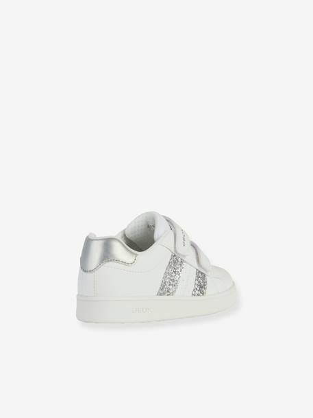 J45LRA J Eclyper Girl Trainers by GEOX®, for Children silver 
